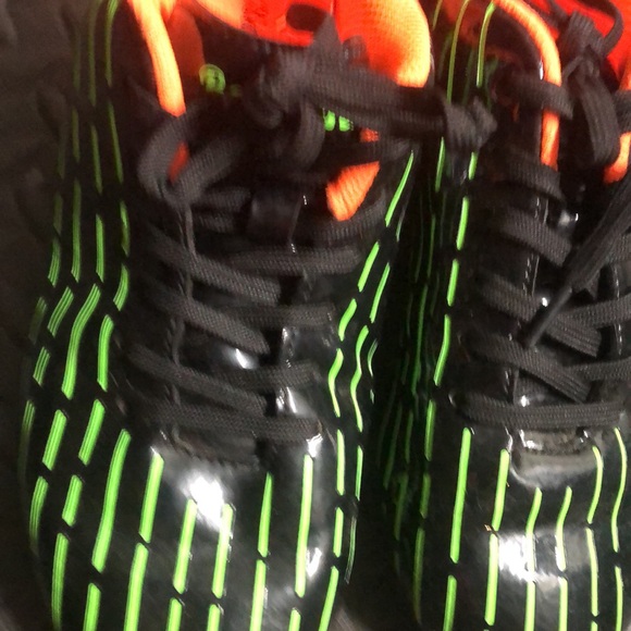 Green orange and black cleats size 36 bomkinta Lace up euc - Picture 7 of 8